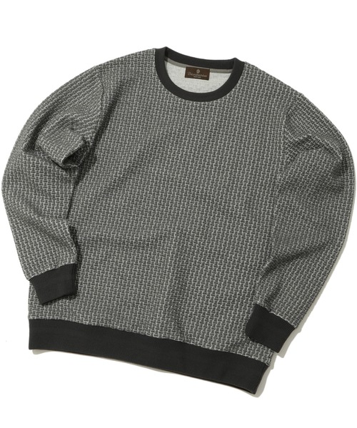 MEN'S BIGI（メンズビギ）の「フクレジャガードクルーネックカットソー（Tシャツ/カットソー・メンズ・ホワイト/ネイビー/グレー・01/02/03/04）」の3枚目の写真