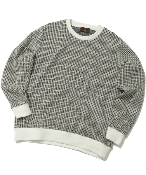 MEN'S BIGI（メンズビギ）の「フクレジャガードクルーネックカットソー（Tシャツ/カットソー・メンズ・ホワイト/ネイビー/グレー・01/02/03/04）」の2枚目の写真