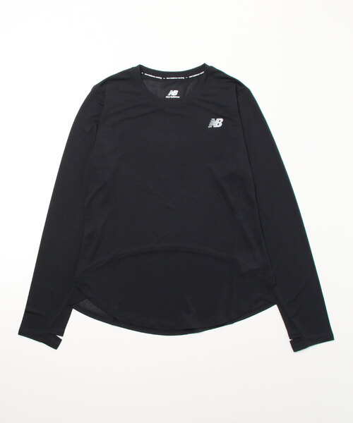 NEW BALANCE(ニューバランス)の「ニューバランス New Balance ロングスリーブTシャツ_(Tシャツ/カットソー・レディース・ブラック・S/M/L)」の1枚目の写真