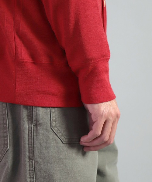 gicipi（ジチピ）の「[ gicipi ] CHINGHIALE/2210A　クルーネックカーディガン（カーディガン/ボレロ・メンズ・レッド/ブラック・3/4）」の9枚目の写真