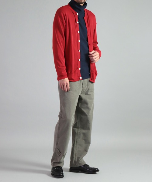 gicipi（ジチピ）の「[ gicipi ] CHINGHIALE/2210A　クルーネックカーディガン（カーディガン/ボレロ・メンズ・レッド/ブラック・3/4）」の11枚目の写真