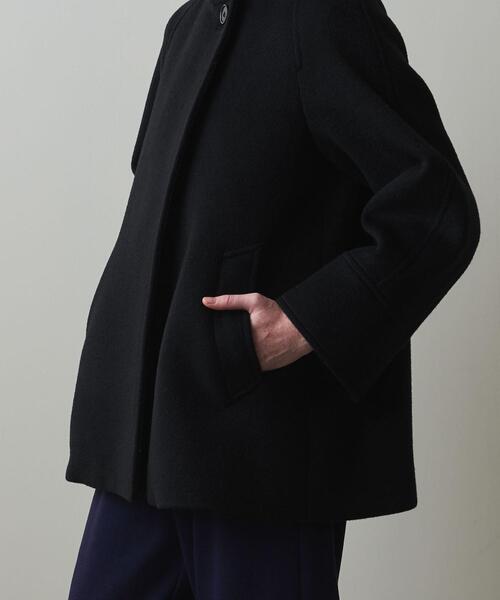 Steven Alan(スティーブンアラン)の「<Steven Alan>WOOL BEAVER TENT SHORT COAT/コート(チェスターコート・レディース・ブラック/ナチュラル・S/M)」の8枚目の写真