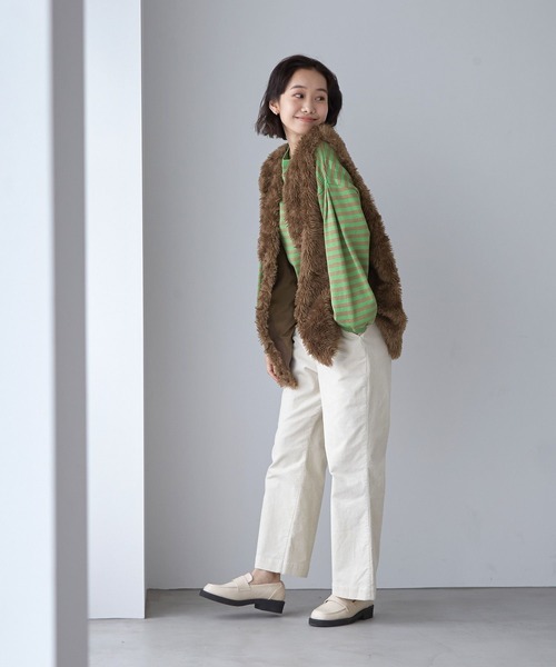 niko and...(ニコアンド)の「オリジナル厚底ローファー(ローファー・レディース・アイボリー/ブラック・MEDIUM/LARGE)」の19枚目の写真