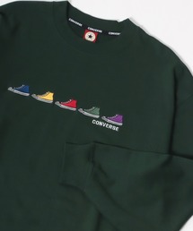 CONVERSE/コンバース オーバーサイズ 裏毛 カラフル オールスター スニーカー ロゴ 刺繍 スウェット トレーナー/長袖 トップス プルオーバー/レディース メンズ