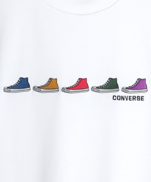 CONVERSE(コンバース)の「CONVERSE/コンバース オーバーサイズ 裏毛 カラフル オールスター スニーカー ロゴ 刺繍 スウェット トレーナー/長袖 トップス プルオーバー/レディース メンズ(スウェット・レディース・ホワイト/ブラック/ダークグリーン/オートミール/ホワイト系その他/ブラック系その他/ベージュ系その他/グリーン系その他・LL/M/L)」の18枚目の写真