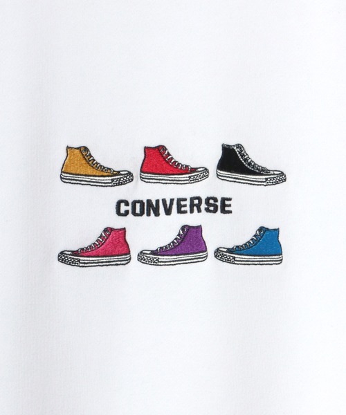 CONVERSE(コンバース)の「CONVERSE/コンバース オーバーサイズ 裏毛 カラフル オールスター スニーカー ロゴ 刺繍 スウェット トレーナー/長袖 トップス プルオーバー/レディース メンズ(スウェット・レディース・ホワイト/ブラック/ダークグリーン/オートミール/ホワイト系その他/ブラック系その他/ベージュ系その他/グリーン系その他・LL/M/L)」の14枚目の写真
