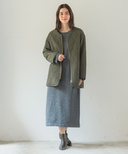 LEPSIM（レプシィム）の「7ゲージワイドロングワンピース　125426（ワンピース・レディース・グレー/ブルー/モカ・FREE/TALL）」の4枚目の写真