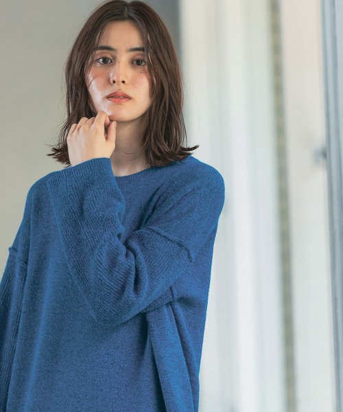 LEPSIM（レプシィム）の「7ゲージワイドロングワンピース　125426（ワンピース・レディース・グレー/ブルー/モカ・FREE/TALL）」の10枚目の写真