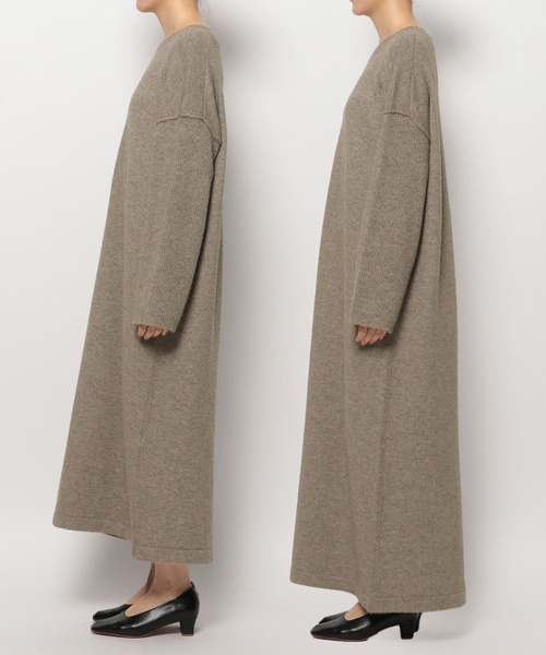 LEPSIM（レプシィム）の「7ゲージワイドロングワンピース　125426（ワンピース・レディース・グレー/ブルー/モカ・FREE/TALL）」の12枚目の写真