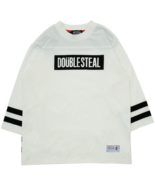 DOUBLE STEAL（ダブルスティール）の「Double Line Football Tee（Tシャツ/カットソー・メンズ・ブラック/ホワイト・X-LARGE/LARGE/MEDIUM）」の2枚目の写真