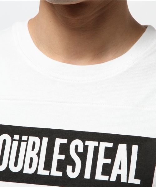 DOUBLE STEAL（ダブルスティール）の「Double Line Football Tee（Tシャツ/カットソー・メンズ・ブラック/ホワイト・X-LARGE/LARGE/MEDIUM）」の13枚目の写真