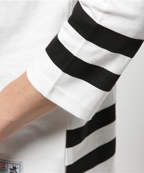 DOUBLE STEAL（ダブルスティール）の「Double Line Football Tee（Tシャツ/カットソー・メンズ・ブラック/ホワイト・X-LARGE/LARGE/MEDIUM）」の14枚目の写真