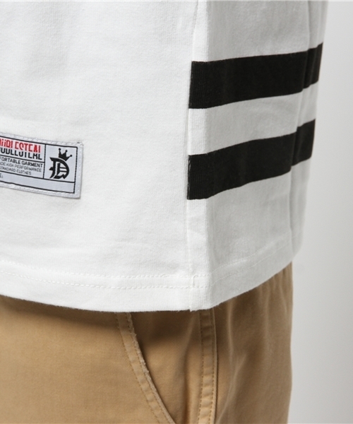 DOUBLE STEAL（ダブルスティール）の「Double Line Football Tee（Tシャツ/カットソー・メンズ・ブラック/ホワイト・X-LARGE/LARGE/MEDIUM）」の16枚目の写真