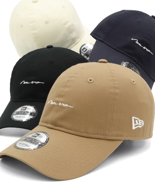 NEW ERA（ニューエラ）の「ニューエラキャップ シンプル手書きロゴ ONSPOTZ別注（キャップ・レディース・ベージュ/ネイビー/ブラウン/ブラック/ダークグリーン/ホワイト系その他/オリーブ/グレー/チャコールグレー/ラベンダー/オレンジ/ホワイト系その他2・FREE/L/XL/M/L/S/M）」の7枚目の写真