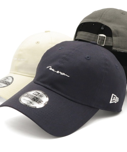 NEW ERA（ニューエラ）の「ニューエラキャップ シンプル手書きロゴ ONSPOTZ別注（キャップ・レディース・ベージュ/ネイビー/ブラウン/ブラック/ダークグリーン/ホワイト系その他/オリーブ/グレー/チャコールグレー/ラベンダー/オレンジ/ホワイト系その他2・FREE/L/XL/M/L/S/M）」の10枚目の写真