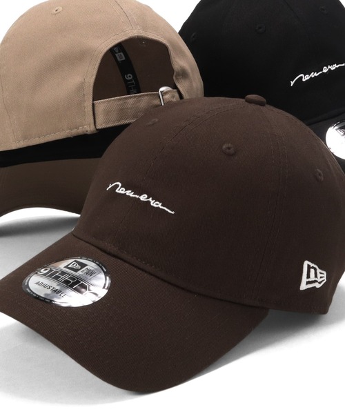 NEW ERA（ニューエラ）の「ニューエラキャップ シンプル手書きロゴ ONSPOTZ別注（キャップ・レディース・ベージュ/ネイビー/ブラウン/ブラック/ダークグリーン/ホワイト系その他/オリーブ/グレー/チャコールグレー/ラベンダー/オレンジ/ホワイト系その他2・FREE/L/XL/M/L/S/M）」の6枚目の写真