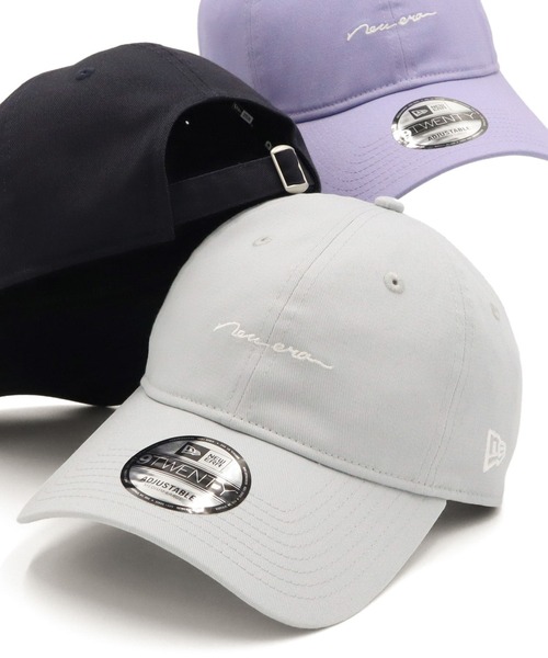 NEW ERA（ニューエラ）の「ニューエラキャップ シンプル手書きロゴ ONSPOTZ別注（キャップ・レディース・ベージュ/ネイビー/ブラウン/ブラック/ダークグリーン/ホワイト系その他/オリーブ/グレー/チャコールグレー/ラベンダー/オレンジ/ホワイト系その他2・FREE/L/XL/M/L/S/M）」の5枚目の写真