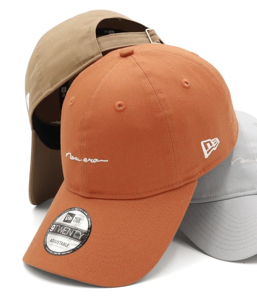 NEW ERA（ニューエラ）の「ニューエラキャップ シンプル手書きロゴ ONSPOTZ別注（キャップ・レディース・ベージュ/ネイビー/ブラウン/ブラック/ダークグリーン/ホワイト系その他/オリーブ/グレー/チャコールグレー/ラベンダー/オレンジ/ホワイト系その他2・FREE/L/XL/M/L/S/M）」の12枚目の写真