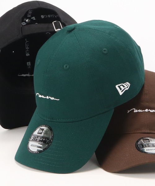 NEW ERA（ニューエラ）の「ニューエラキャップ シンプル手書きロゴ ONSPOTZ別注（キャップ・レディース・ベージュ/ネイビー/ブラウン/ブラック/ダークグリーン/ホワイト系その他/オリーブ/グレー/チャコールグレー/ラベンダー/オレンジ/ホワイト系その他2・FREE/L/XL/M/L/S/M）」の8枚目の写真
