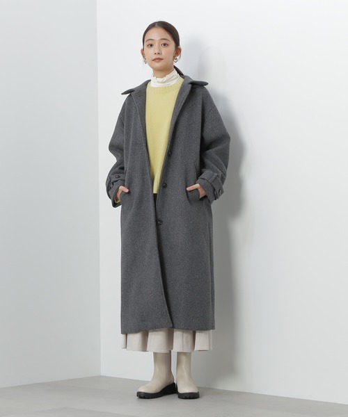 N.（N. Natural Beauty Basic）（エヌエヌナチュラルビューティーベーシック）の「◆デンスホワイトクルーネックニット（ニット/セーター・レディース・オフホワイト/ライトグリーン/イエロー・MEDIUM）」の16枚目の写真