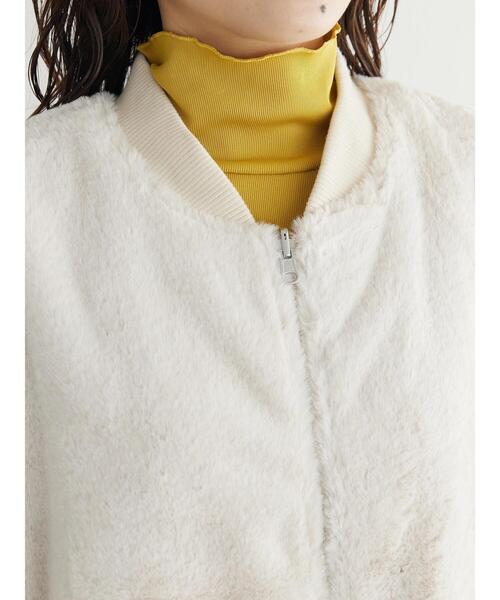 Sugar spoon（シュガースプーン）の「・SUGAR SPOON 2wayファーベスト（その他アウター・レディース・グレイッシュベージュ/ブラック/アイボリー・FREE）」の10枚目の写真