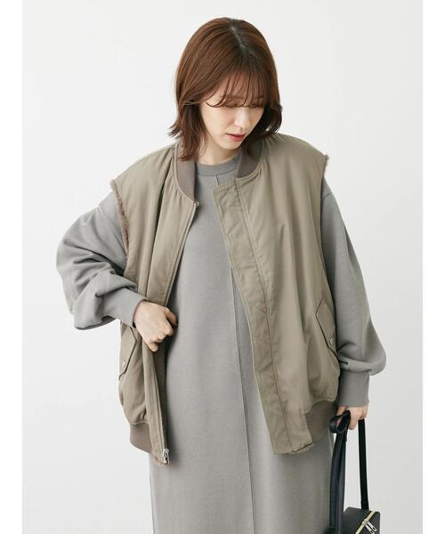 Sugar spoon（シュガースプーン）の「・SUGAR SPOON 2wayファーベスト（その他アウター・レディース・グレイッシュベージュ/ブラック/アイボリー・FREE）」の19枚目の写真