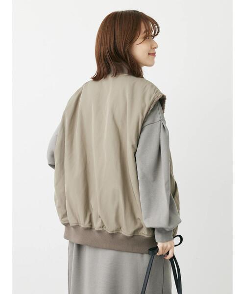 Sugar spoon（シュガースプーン）の「・SUGAR SPOON 2wayファーベスト（その他アウター・レディース・グレイッシュベージュ/ブラック/アイボリー・FREE）」の21枚目の写真