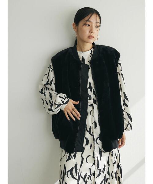 Sugar spoon（シュガースプーン）の「・SUGAR SPOON 2wayファーベスト（その他アウター・レディース・グレイッシュベージュ/ブラック/アイボリー・FREE）」の22枚目の写真