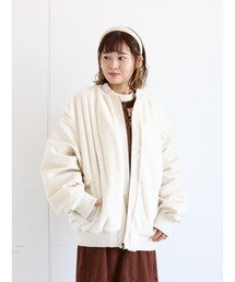 ファー切替ブルゾン