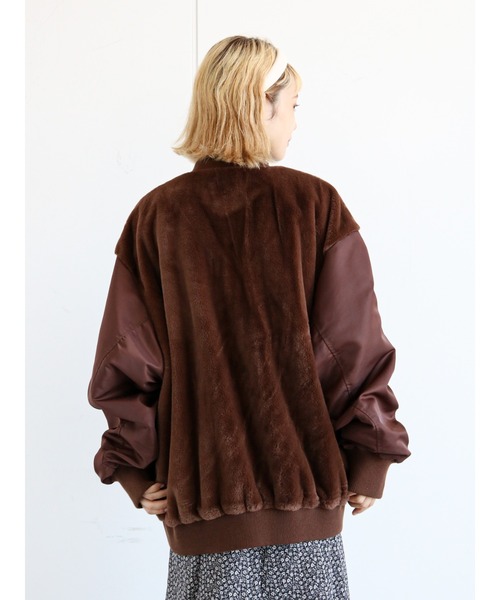 ehka sopo（エヘカソポ）の「ファー切替ブルゾン（ブルゾン）」 - WEAR