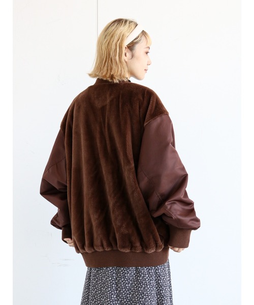 ehka sopo（エヘカソポ）の「ファー切替ブルゾン（ブルゾン）」 - WEAR