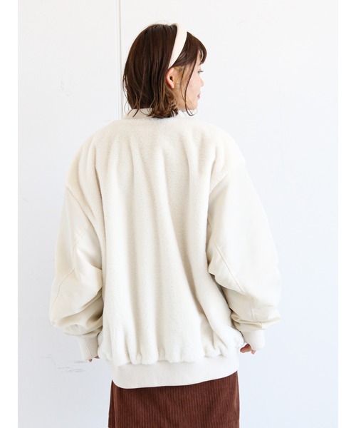 ehka sopo（エヘカソポ）の「ファー切替ブルゾン（ブルゾン）」 - WEAR