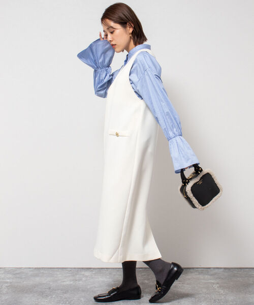 NOLLEY’S（ノーリーズ）の「◇【WEB限定】ジャンパースカート（ワンピース・レディース・ブラック/ブラウン/オフホワイト・FREE）」の22枚目の写真