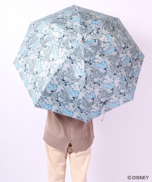 Disney(ディズニー)の「ディズニー/晴雨兼用長傘(長傘・レディース・アイボリー/グリーン系その他/グリーン/ブルー・58cm)」の3枚目の写真