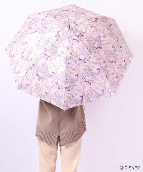 Disney(ディズニー)の「ディズニー/晴雨兼用長傘(長傘・レディース・アイボリー/グリーン系その他/グリーン/ブルー・58cm)」の2枚目の写真