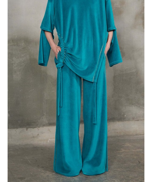 PAMEO POSE（パメオポーズ）の「Pile Pants（その他パンツ・レディース・パープル/ブルー/ブラック/グレー・LONG/SMALL）」の3枚目の写真