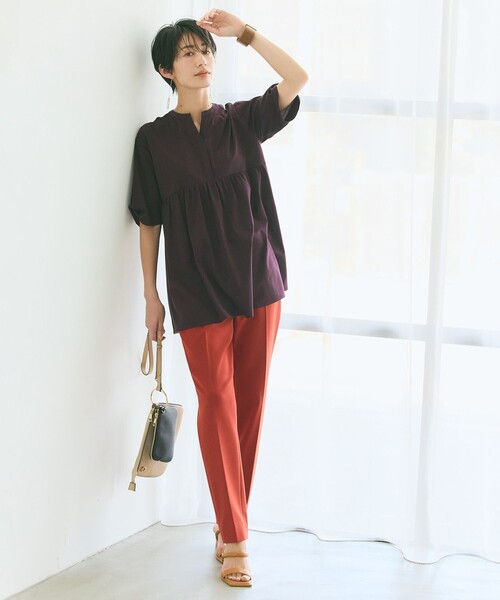 23区（ニジュウサンク）の「【STORY7月号掲載】レザー バングル（バングル/リストバンド・レディース・黄土色系/ブラック系・F）」の3枚目の写真