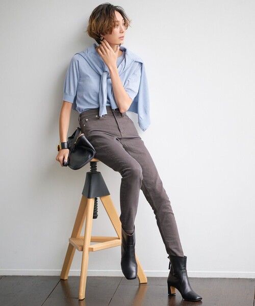 23区（ニジュウサンク）の「【STORY7月号掲載】レザー バングル（バングル/リストバンド・レディース・黄土色系/ブラック系・F）」の10枚目の写真