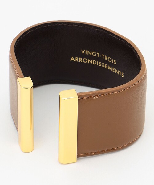 23区（ニジュウサンク）の「【STORY7月号掲載】レザー バングル（バングル/リストバンド・レディース・黄土色系/ブラック系・F）」の11枚目の写真