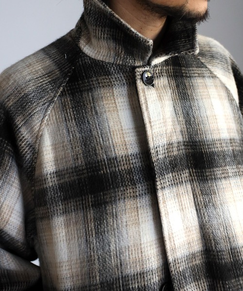 CREARE -LINO-（クレアーレリノ）の「シャギーフェイクウールバルカラーコート<ユニセックス>（チェスターコート・メンズ・ブラック/ブラック系その他/ブラウン・M/L/XL）」の19枚目の写真