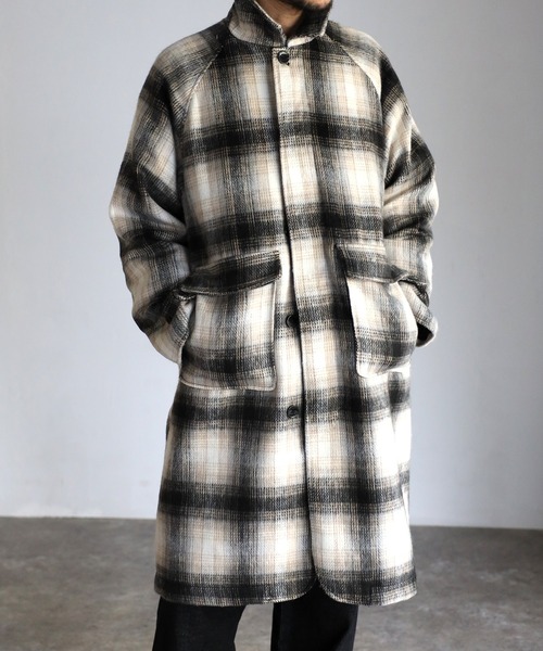 CREARE -LINO-（クレアーレリノ）の「シャギーフェイクウールバルカラーコート<ユニセックス>（チェスターコート・メンズ・ブラック/ブラック系その他/ブラウン・M/L/XL）」の15枚目の写真