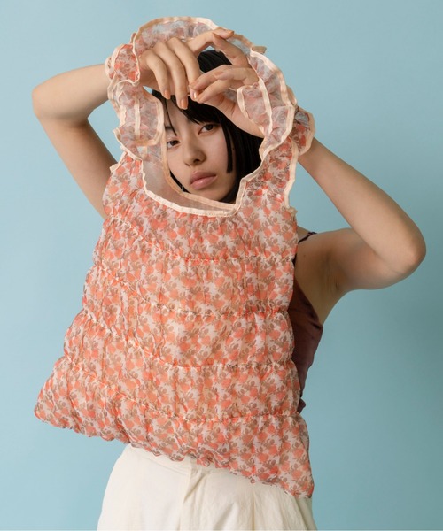 Casselini(キャセリーニ)の「Casselini(キャセリーニ)ギャザートート(トートバッグ・レディース・レッド/ネイビー/オレンジ/ブルー・FREE)」の1枚目の写真