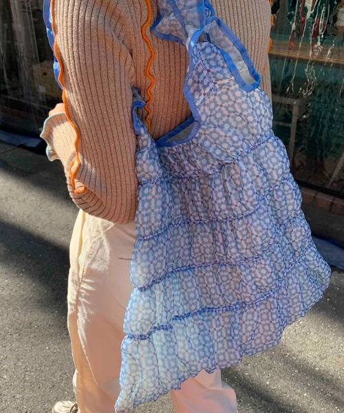 Casselini(キャセリーニ)の「Casselini(キャセリーニ)ギャザートート(トートバッグ・レディース・レッド/ネイビー/オレンジ/ブルー・FREE)」の13枚目の写真