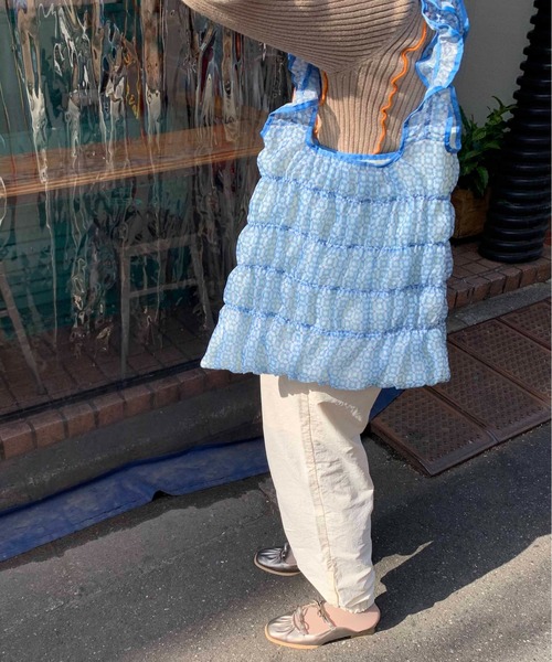 Casselini(キャセリーニ)の「Casselini(キャセリーニ)ギャザートート(トートバッグ・レディース・レッド/ネイビー/オレンジ/ブルー・FREE)」の14枚目の写真