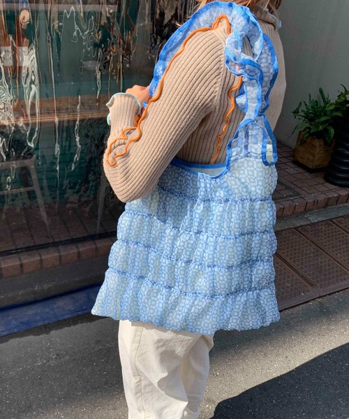 Casselini(キャセリーニ)の「Casselini(キャセリーニ)ギャザートート(トートバッグ・レディース・レッド/ネイビー/オレンジ/ブルー・FREE)」の16枚目の写真