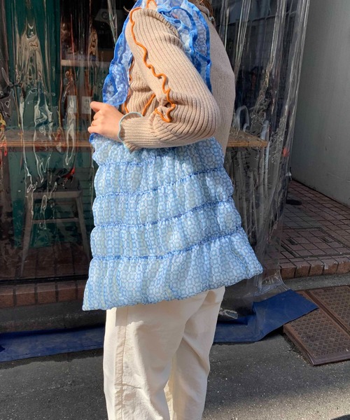 Casselini(キャセリーニ)の「Casselini(キャセリーニ)ギャザートート(トートバッグ・レディース・レッド/ネイビー/オレンジ/ブルー・FREE)」の18枚目の写真