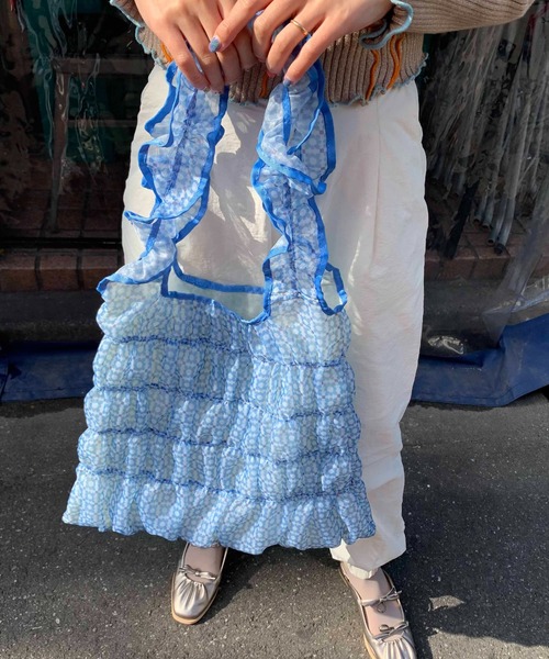 Casselini(キャセリーニ)の「Casselini(キャセリーニ)ギャザートート(トートバッグ・レディース・レッド/ネイビー/オレンジ/ブルー・FREE)」の20枚目の写真