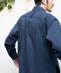 Le Pigeon Voyageur（ル ピジョン ヴォワイヤジュール）の「<Le Pigeon Voyageur>ストライプ アトリエシャツ（シャツ/ブラウス）」