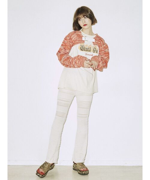 jouetie（ジュエティ）の「フリルフィットフレアパンツ（その他パンツ・レディース・オフホワイト/ブラック/ブルー・MEDIUM）」の11枚目の写真