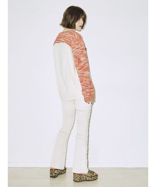 jouetie（ジュエティ）の「フリルフィットフレアパンツ（その他パンツ・レディース・オフホワイト/ブラック/ブルー・MEDIUM）」の22枚目の写真